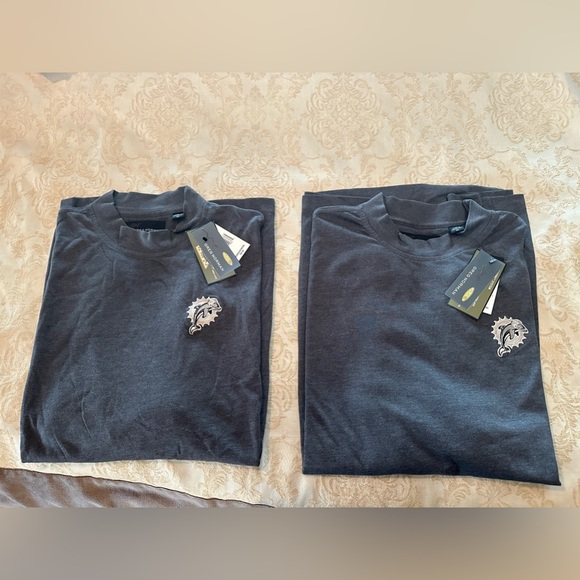 Miami Dolphins NFL New w/Tags Embroidered Shimmer Threads on Heathered Grey - Picture 9 of 10